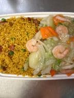 Best Shrimp Chow Mein (Combo Platter)虾炒面 in Spring Hill, FL